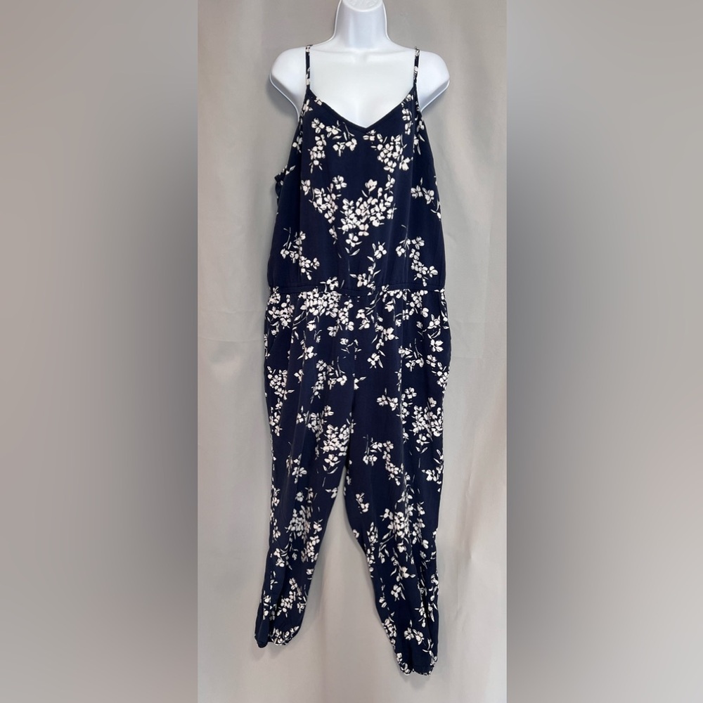 Gap Women Sz XXL Rayon Cropped Jog‎ Pants 1 Pc Romper Cami Straps